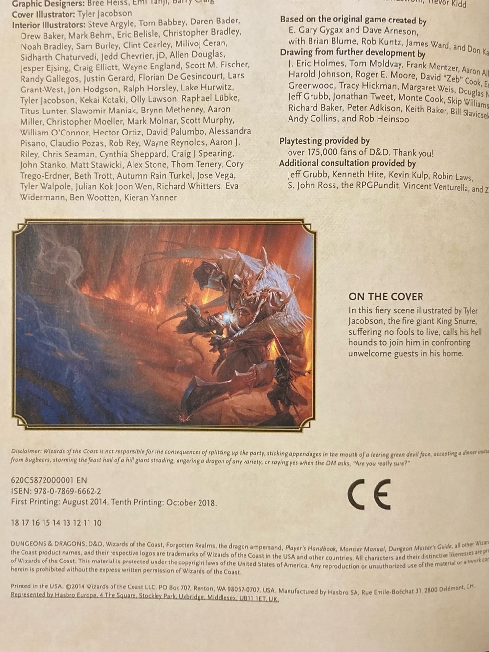⭐️🖤 Dungeons & Dragons Player’s Handbook Hardcover 5th Edition 10th Printing - Picture 7 of 11